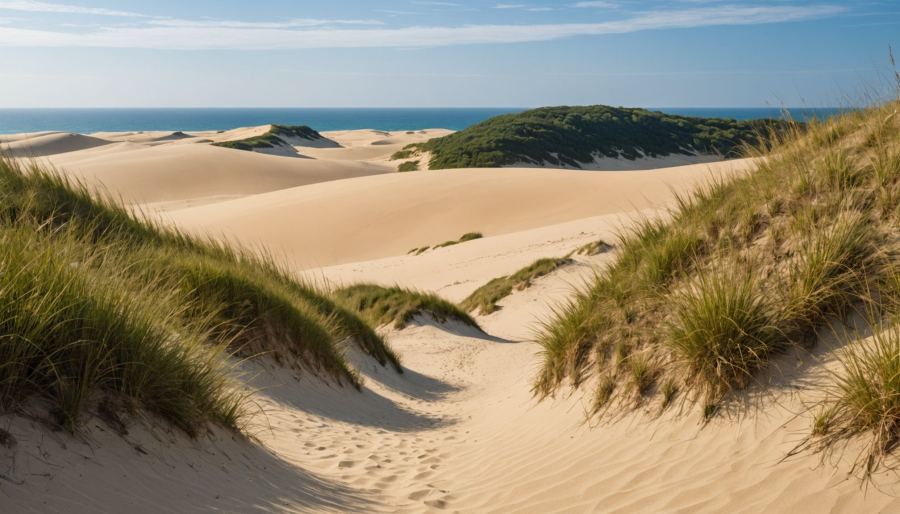 L’environnement naturel autour de la dune du pilat avec le domaine les oréades